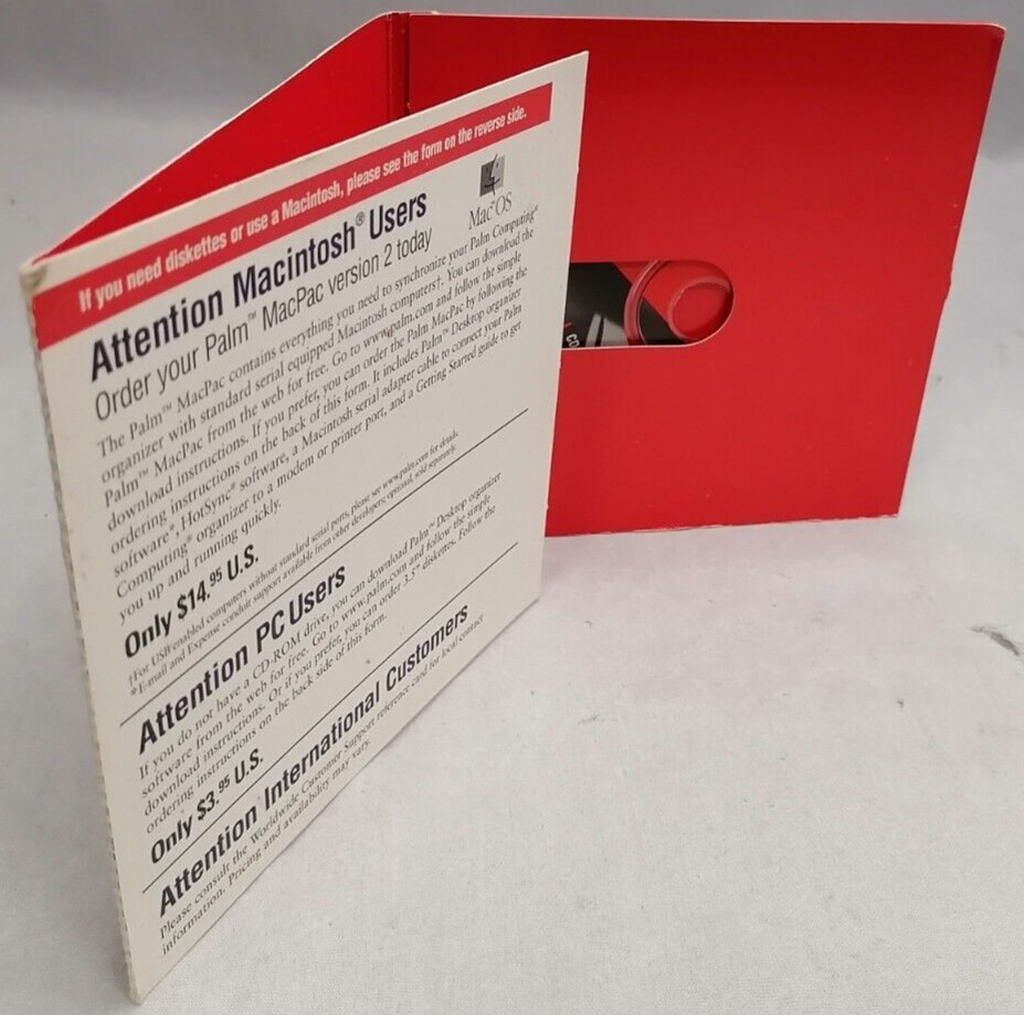 Vintage 1998 Palm IIIx™ Desktop Organizer Software CD