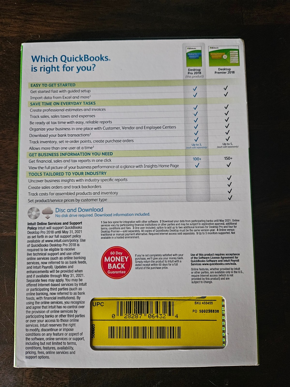 Quickbooks Desktop Pro 2018 Windows 10 & 11 – NO SUBSCRIPTION- AUTHENTIC TESTED!