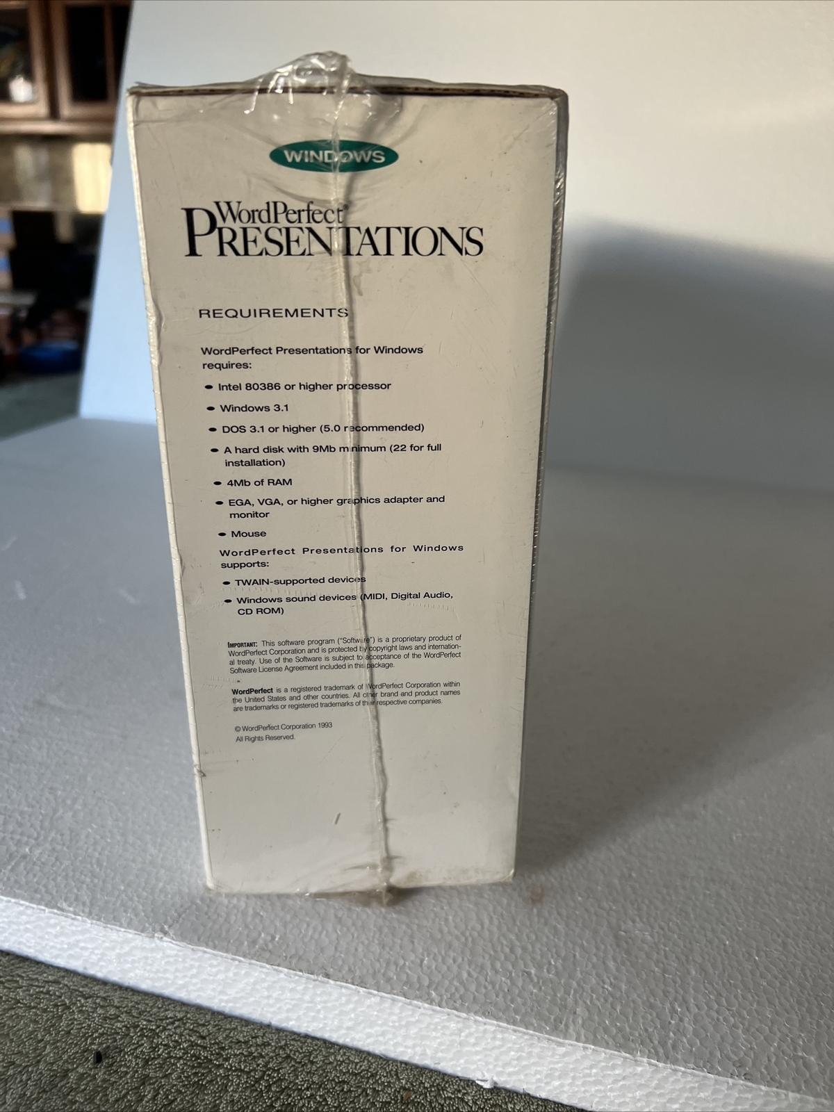 Word Perfect Presentations Version 2.0 With Scanner Sealed.