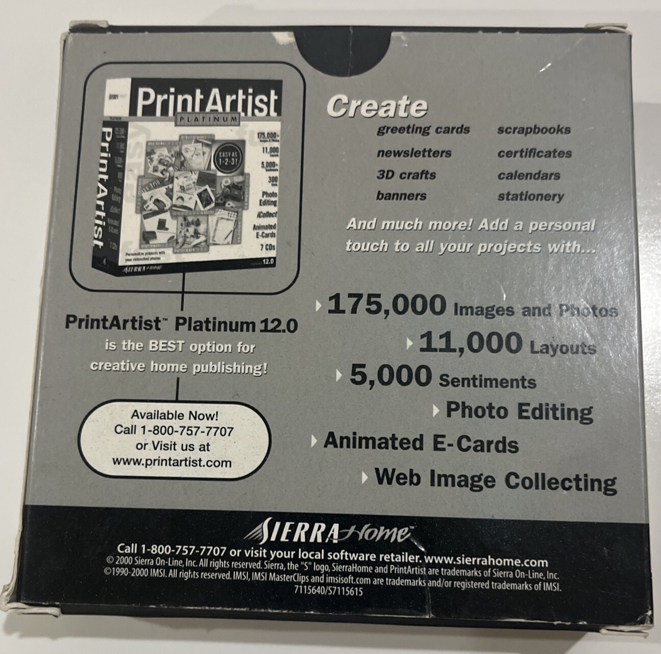 Sierra PrintArtist Master Clips 202,000 Image Home Publish Editing Photo
