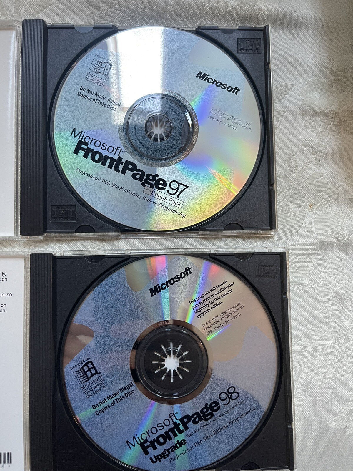 Microsoft Frontpage 97,98 with CD Key
