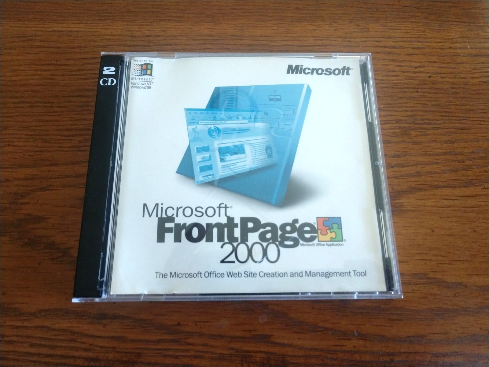 Microsoft FrontPage 98 CD-ROM with Key – Windows Web Site Creation Tool