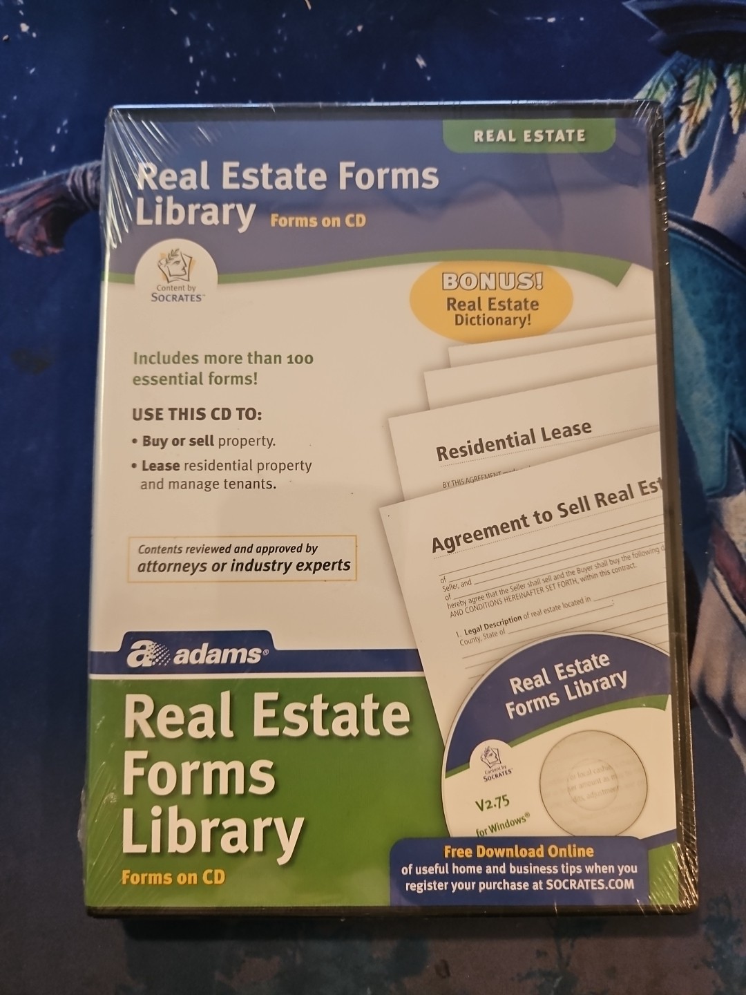 Adams Real Estate Forms Library Forms on CD SS502 New Sealed