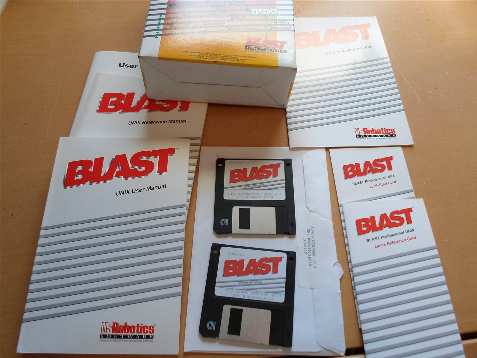 Blast Communications Software Professional UNIX 3/486 UNX/XEN 10.7