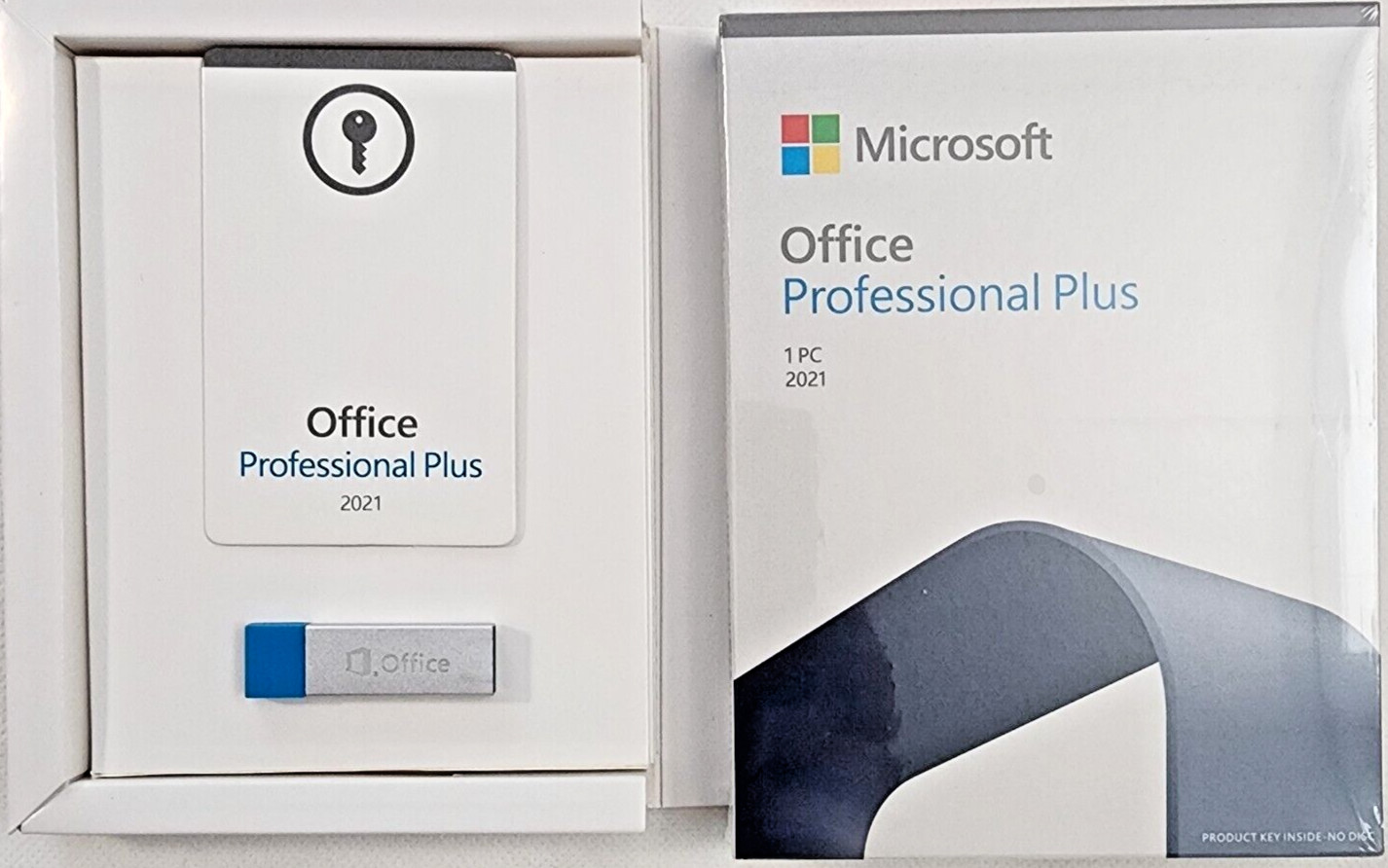 Microsoft Office 2021 Professional Plus – USB – New Sealed Retail Package