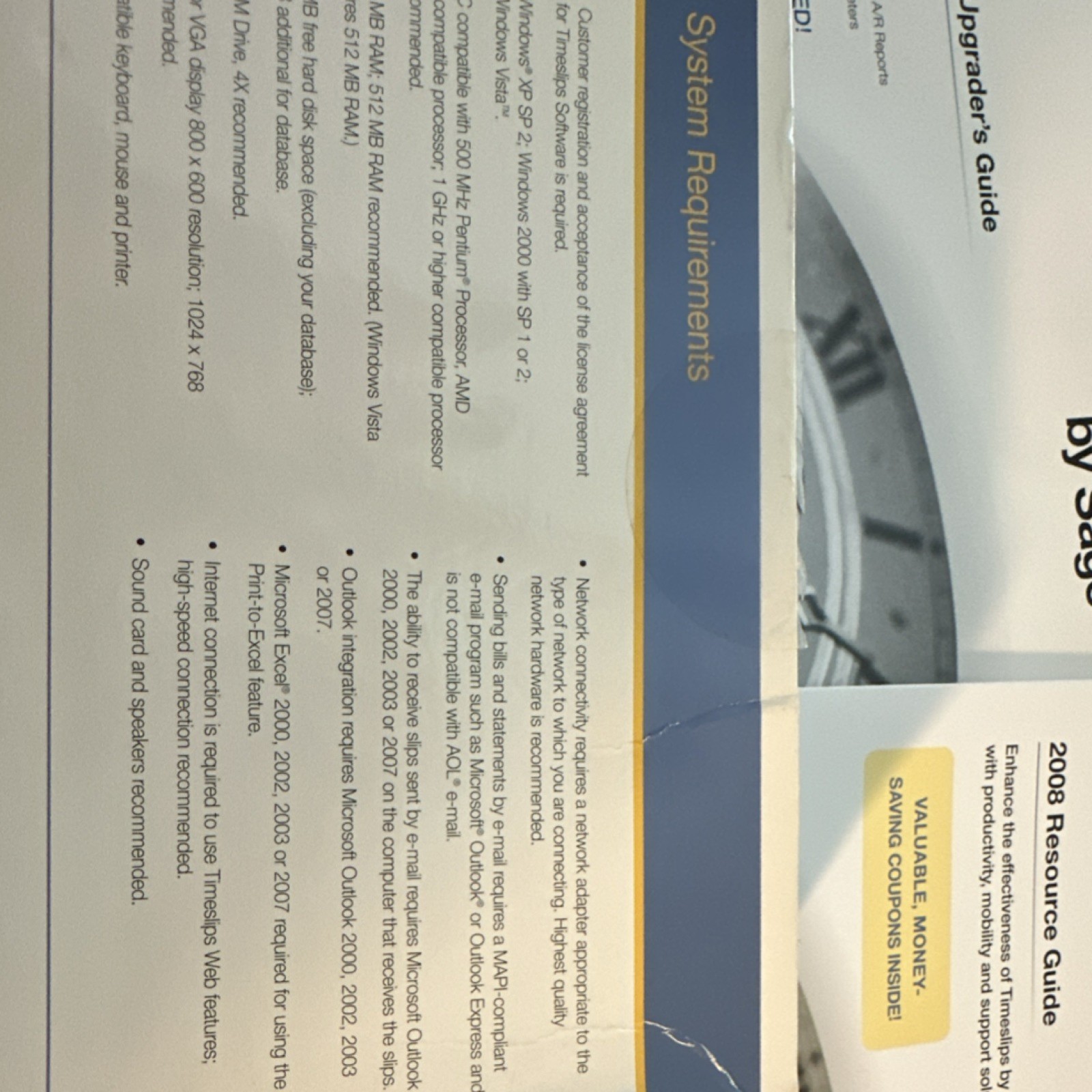 Sage Timeslips 2008 Accounting Software CD Windows XP Vista 2000 English