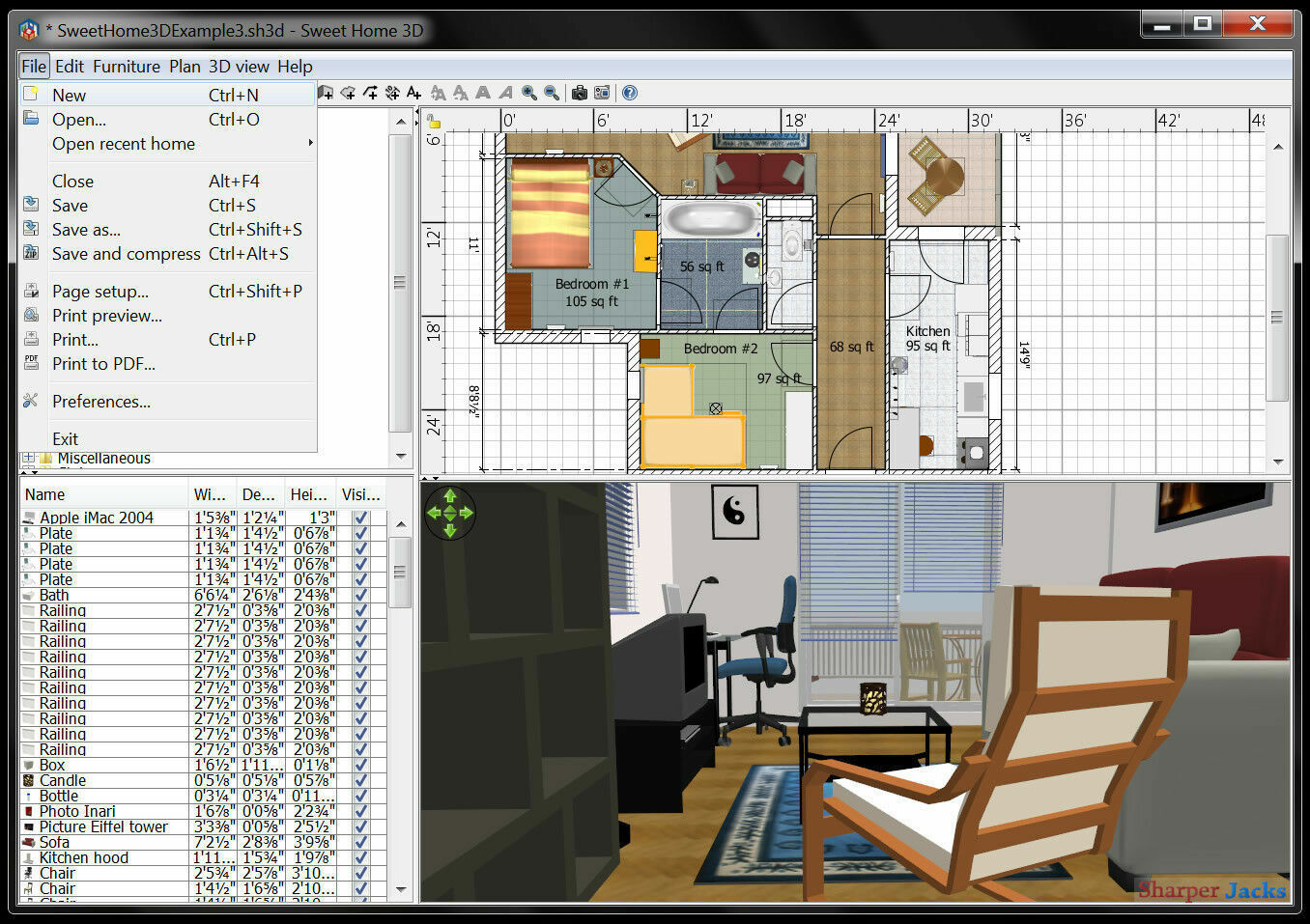 NEW & Fast Ship! Sweet Home 3D Interior Design Decorator Modeling – PC Disc
