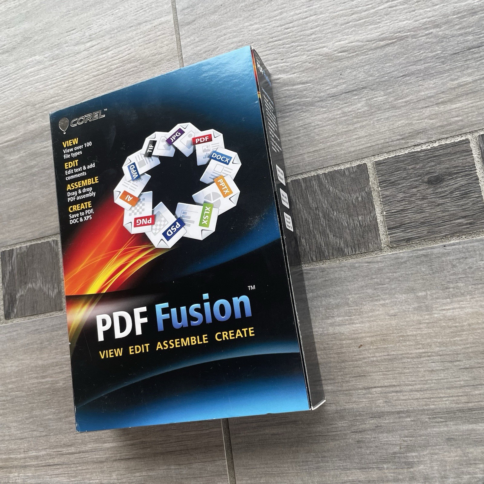 Corel PDF Fusion Software Disc w/Serial Number CPDFF1ENMB Edit View Create PDFs