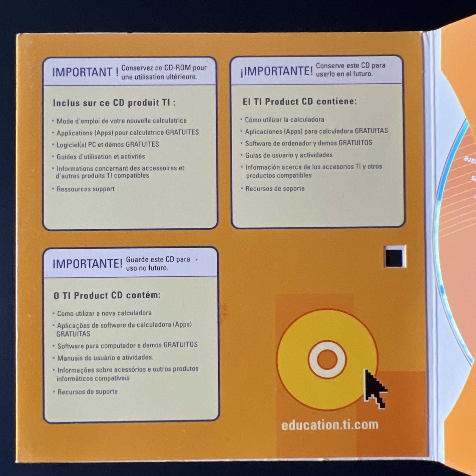 Texas Instruments TI Graphing Product CD v1.4 PC CD-ROM