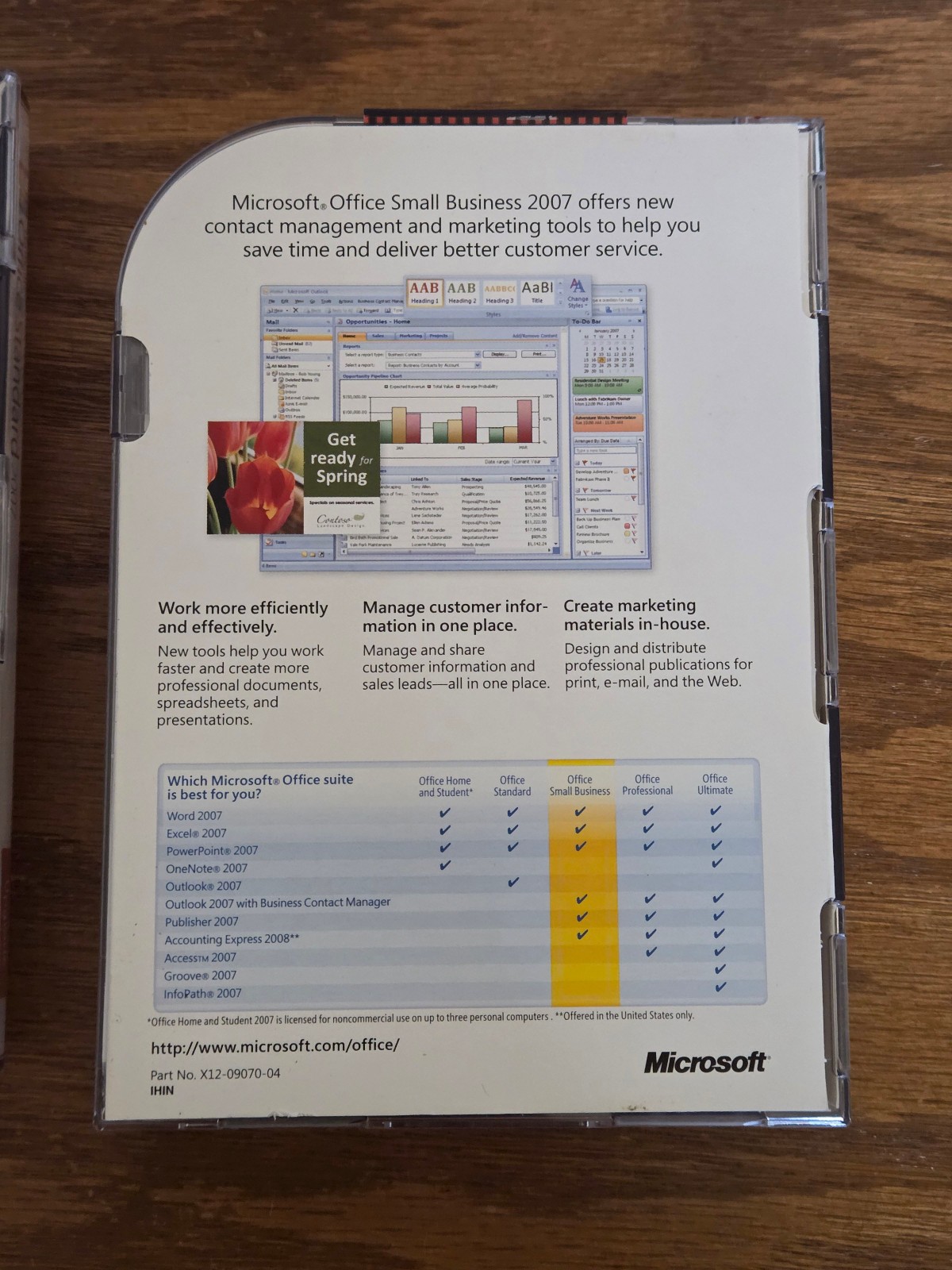 Microsoft Office 2007 Small Business & Standard UPGRADE + Standard Full w/ Keys