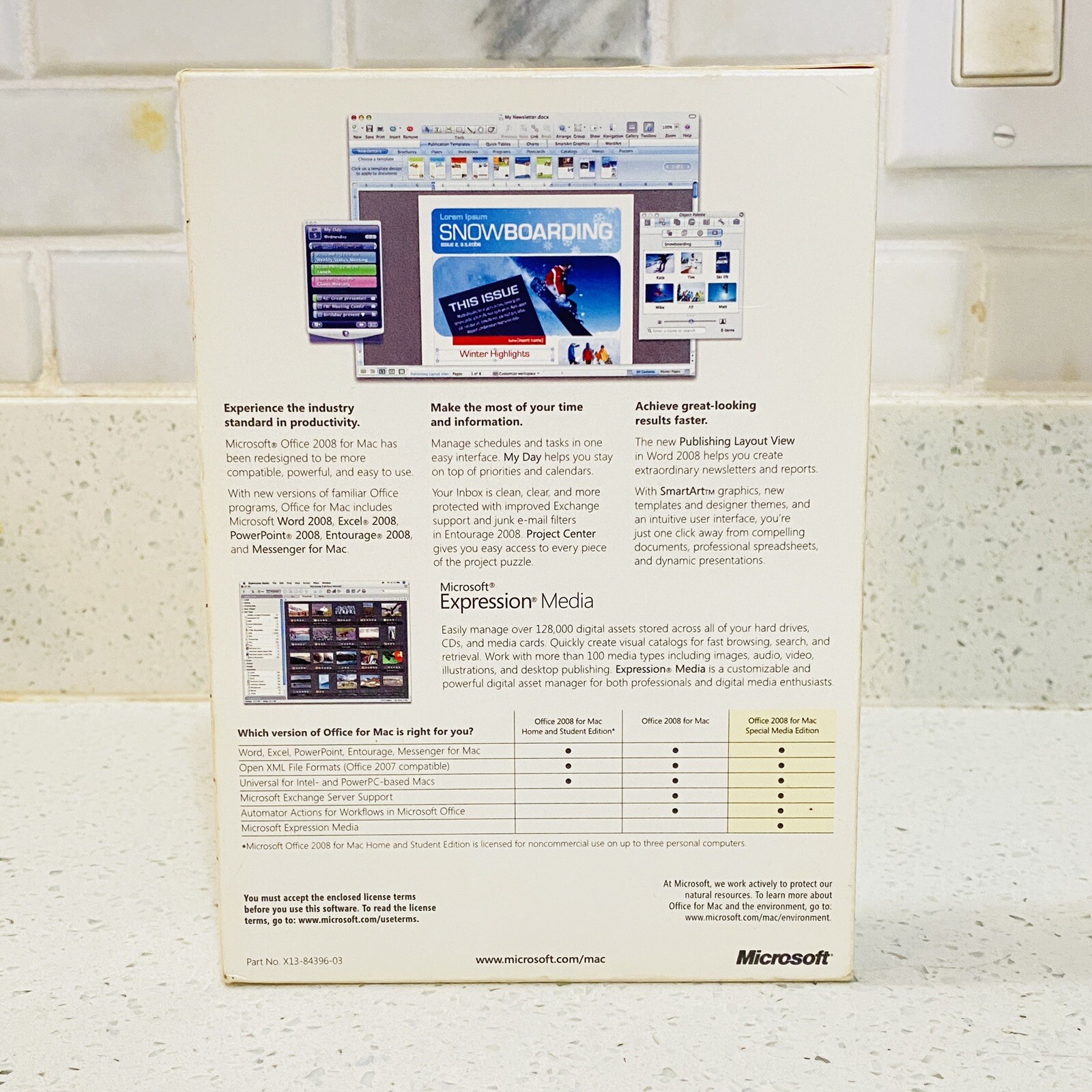 Microsoft Office: mac 2008 Microsoft Expression Media Japanese w/ Product Keys