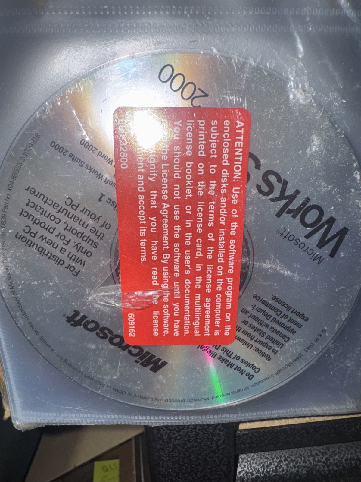 Microsoft Works Suite 2000 Complete 8 CD Set