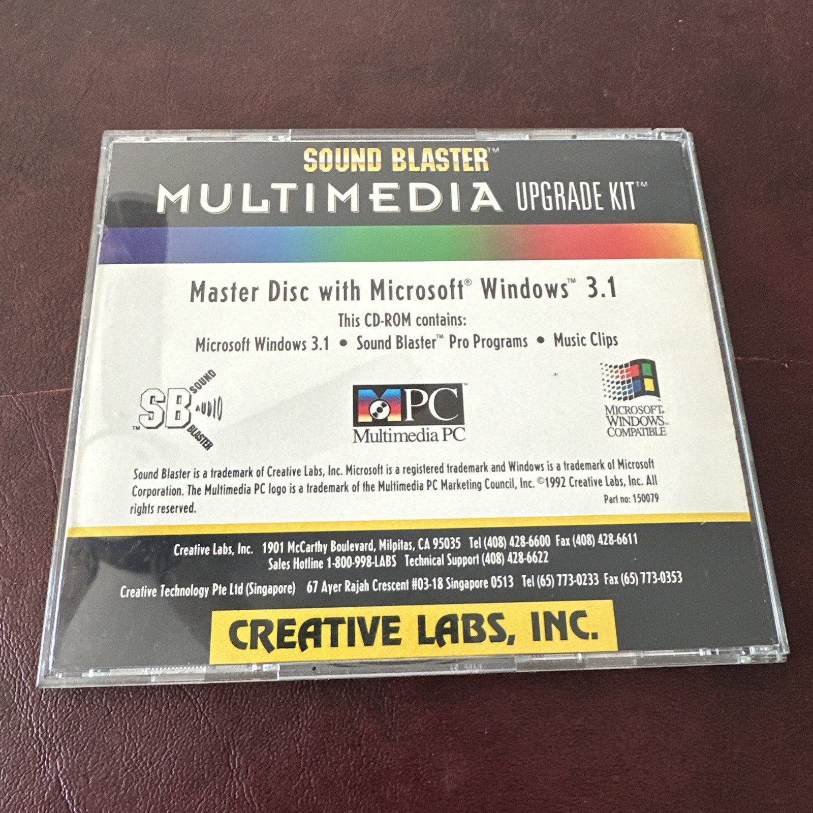 Sound Blaster Multimedia Upgrade Kit – Master Disc w/ Windows 3.1 & SB Programs
