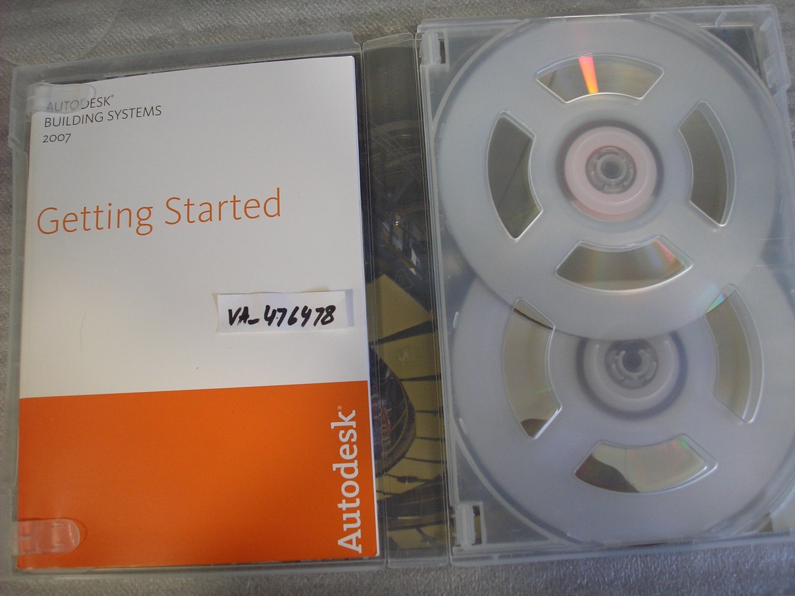 AutoDesk Building Systems 2007 Software 5 Disc s w / Manual / Serial Number