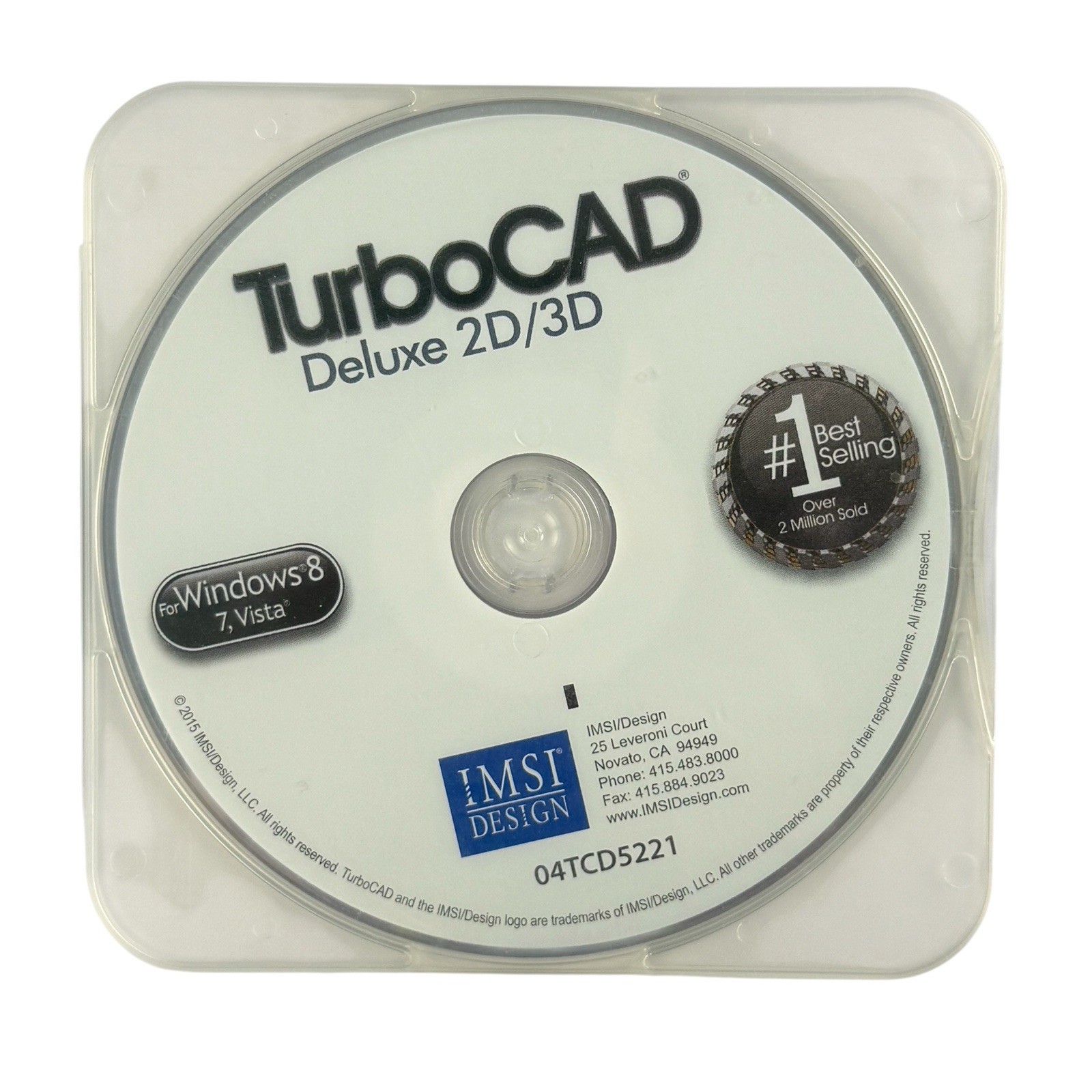 TurboCAD Deluxe 2D/3D CAD Design Software for Windows 7 8 XP Vista – Disc Only