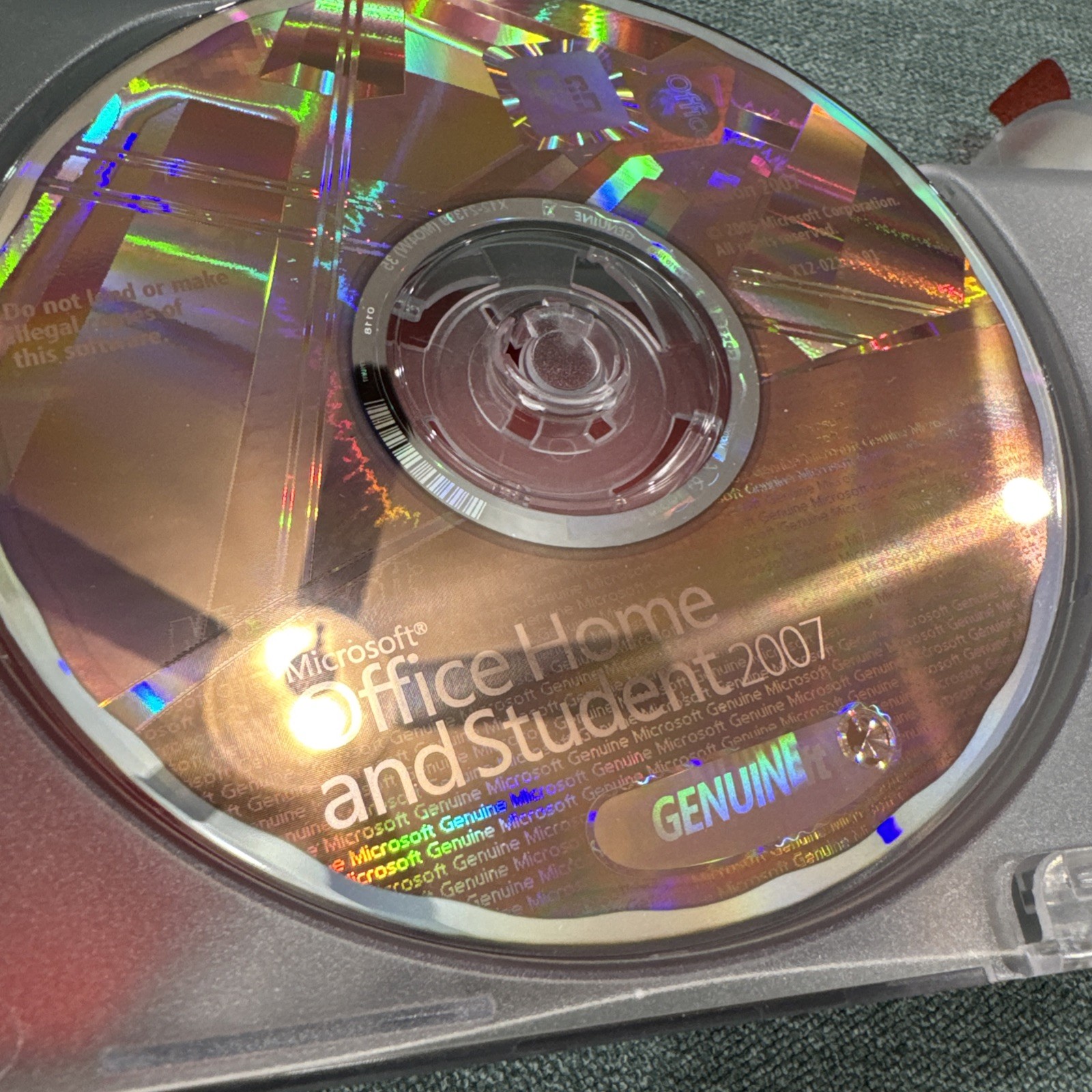 Microsoft MS Office 2007 Home & Student GENUINE Disc – Disc Only, No Product Key
