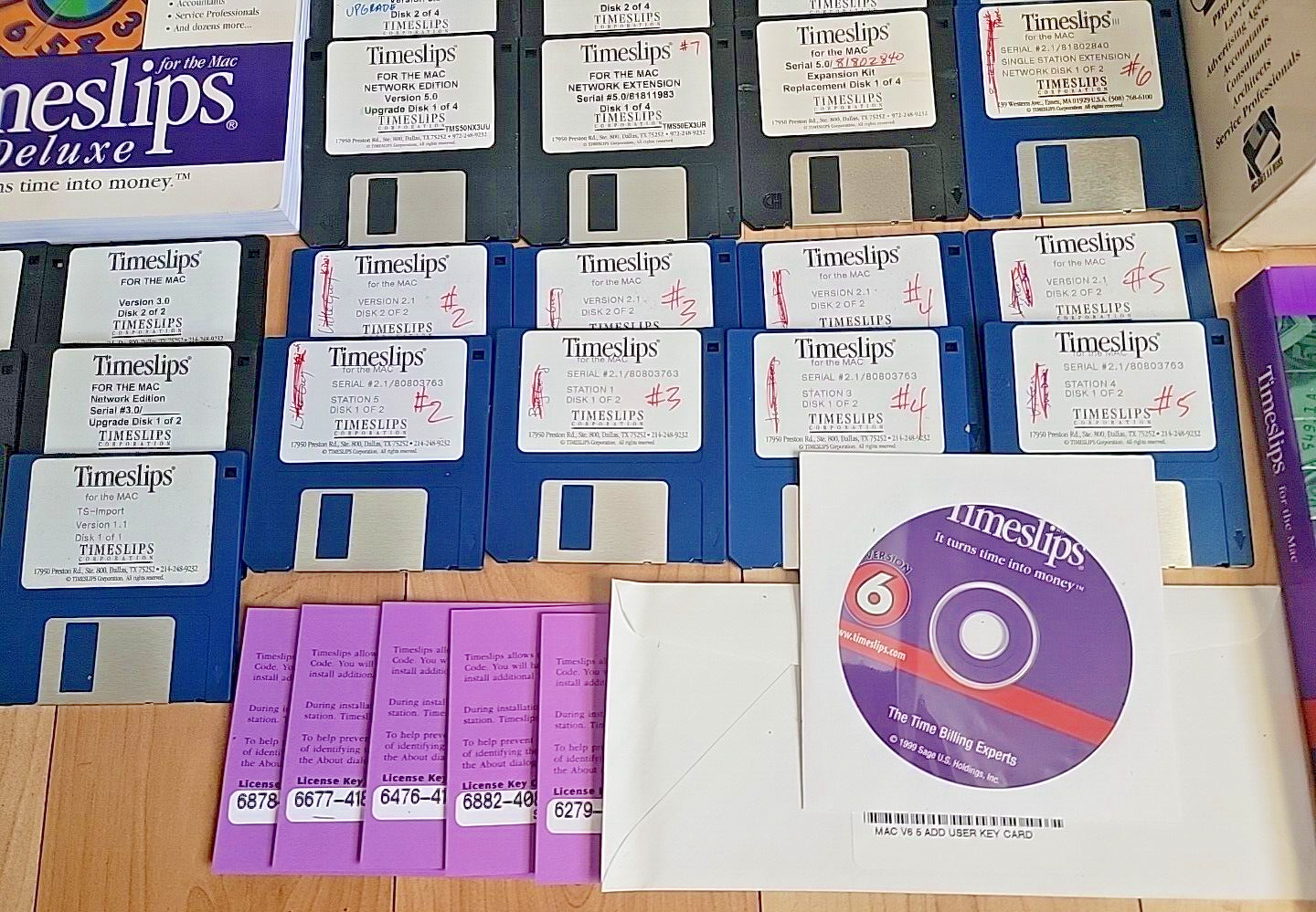 TIMESLIPS V5.0 Accounting Software Money 1997 3.5″ Mac by Sage MACINTOSH (READ)