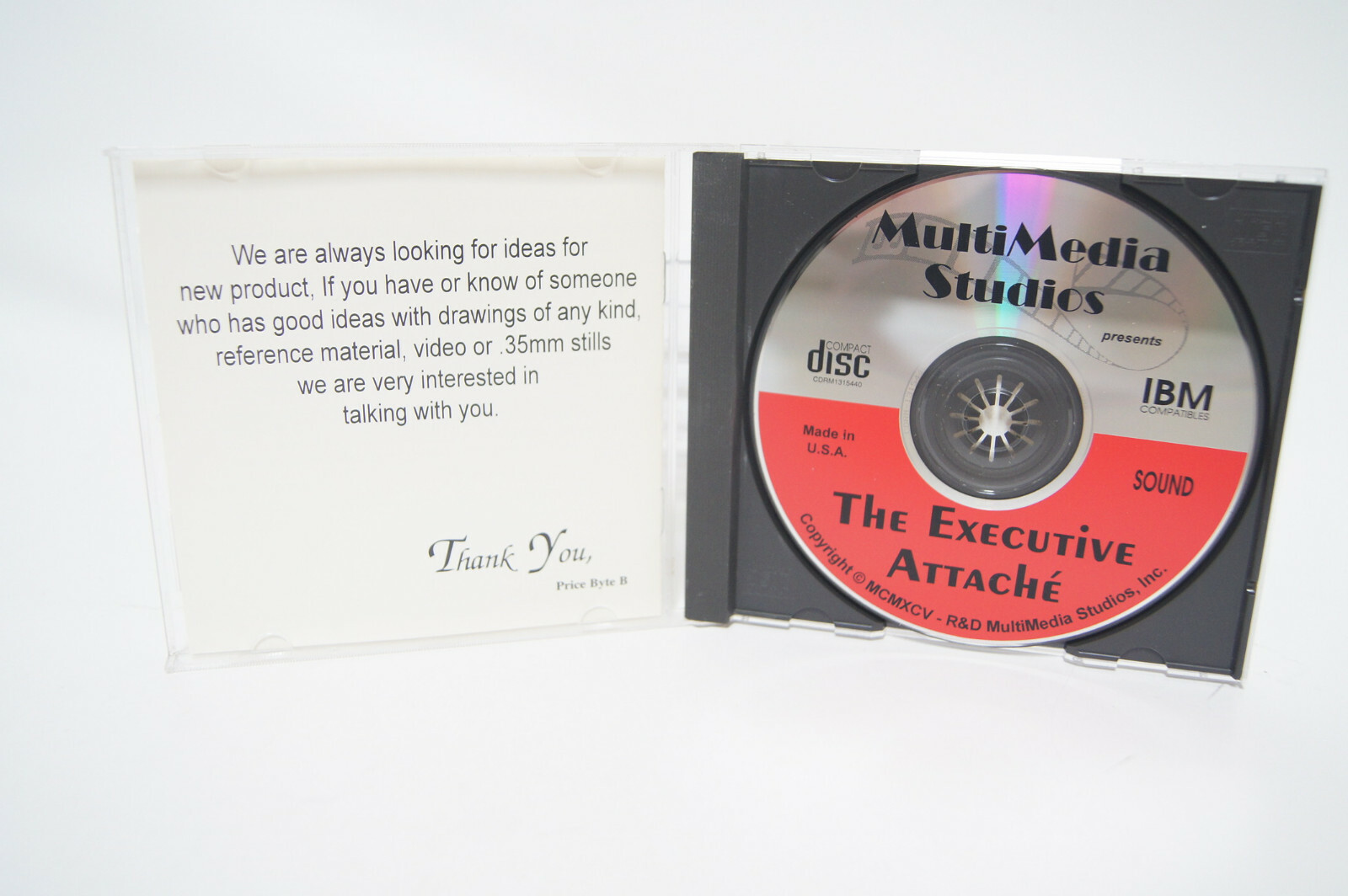 The Executive Attache No Shareware MultiMediaStudios PC Computer Program CD-Rom