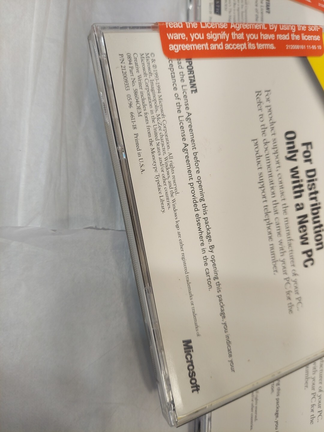 3 New Microsoft Office Professional & Bookshelf for Windows 95 Full Version