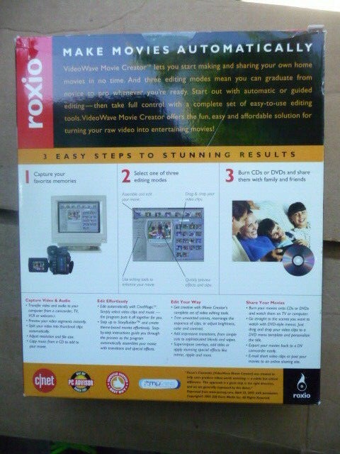 roxio video wave movie creator