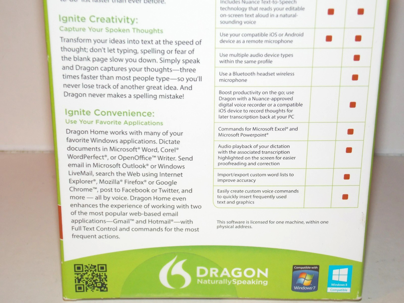 NEW Dragon Naturally Speaking 12 Home Edition Speech Recognition Software w/ Mic