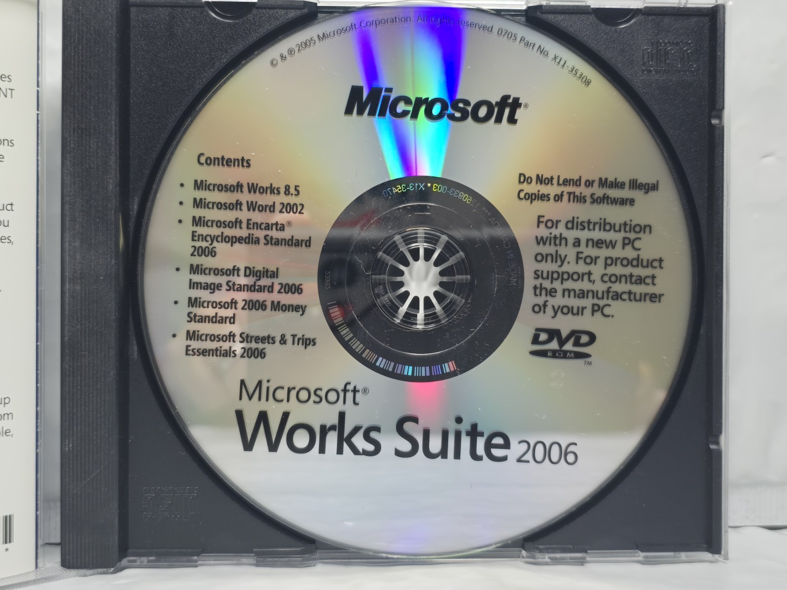 Microsoft Works Suite 2006 DVD Rom PC Computer Program Software – Serial Key