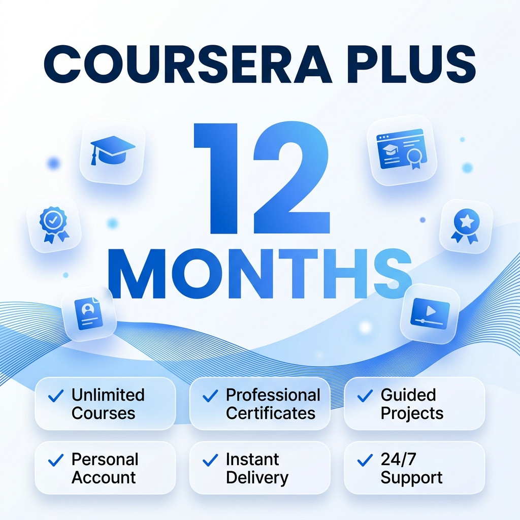 Coursera Plus | 1 Year | Subscription| Worldwide | Activate on your account