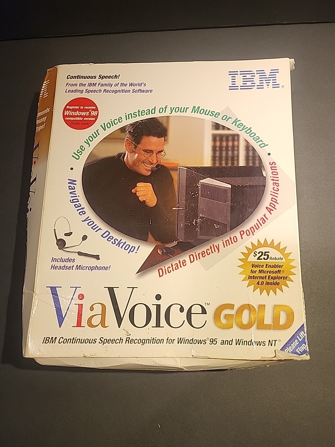 IBM ViaVoice Gold Continuous Speech Recognition Version 4.3 VoiceType CD *Untest