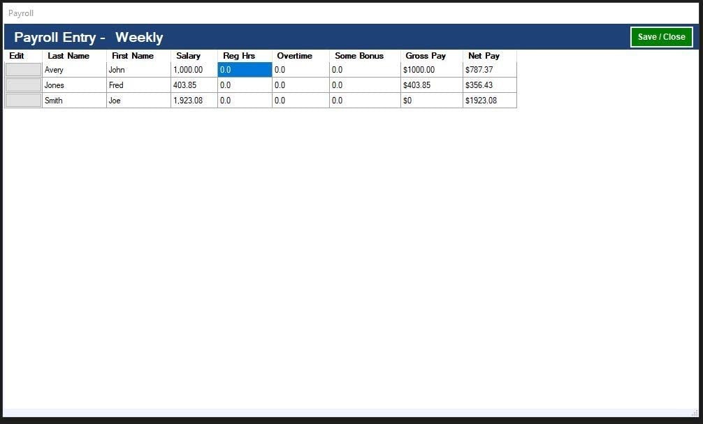 Payroll Software with Forms Generation for W-2s and 1099s – Windows Compatible