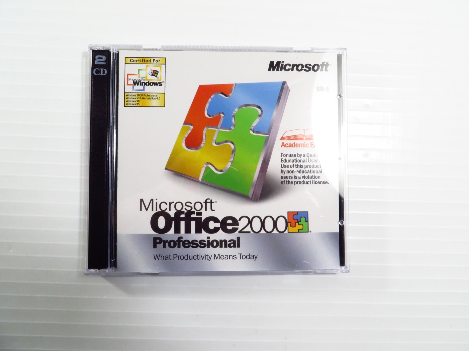 Microsoft Office 2000 Professional, Incomplete (missing disc 1) w/ Key, As Is