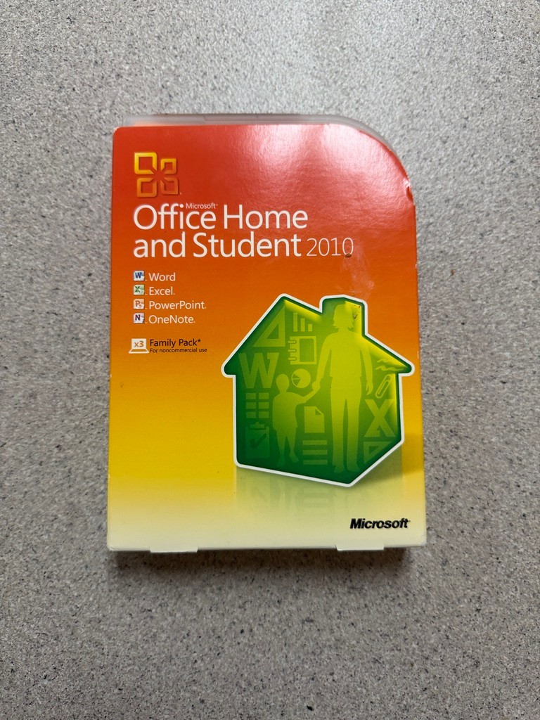 Microsoft Office 2010 Home and Student Family Pack Licensed For 3PCs Retail Box
