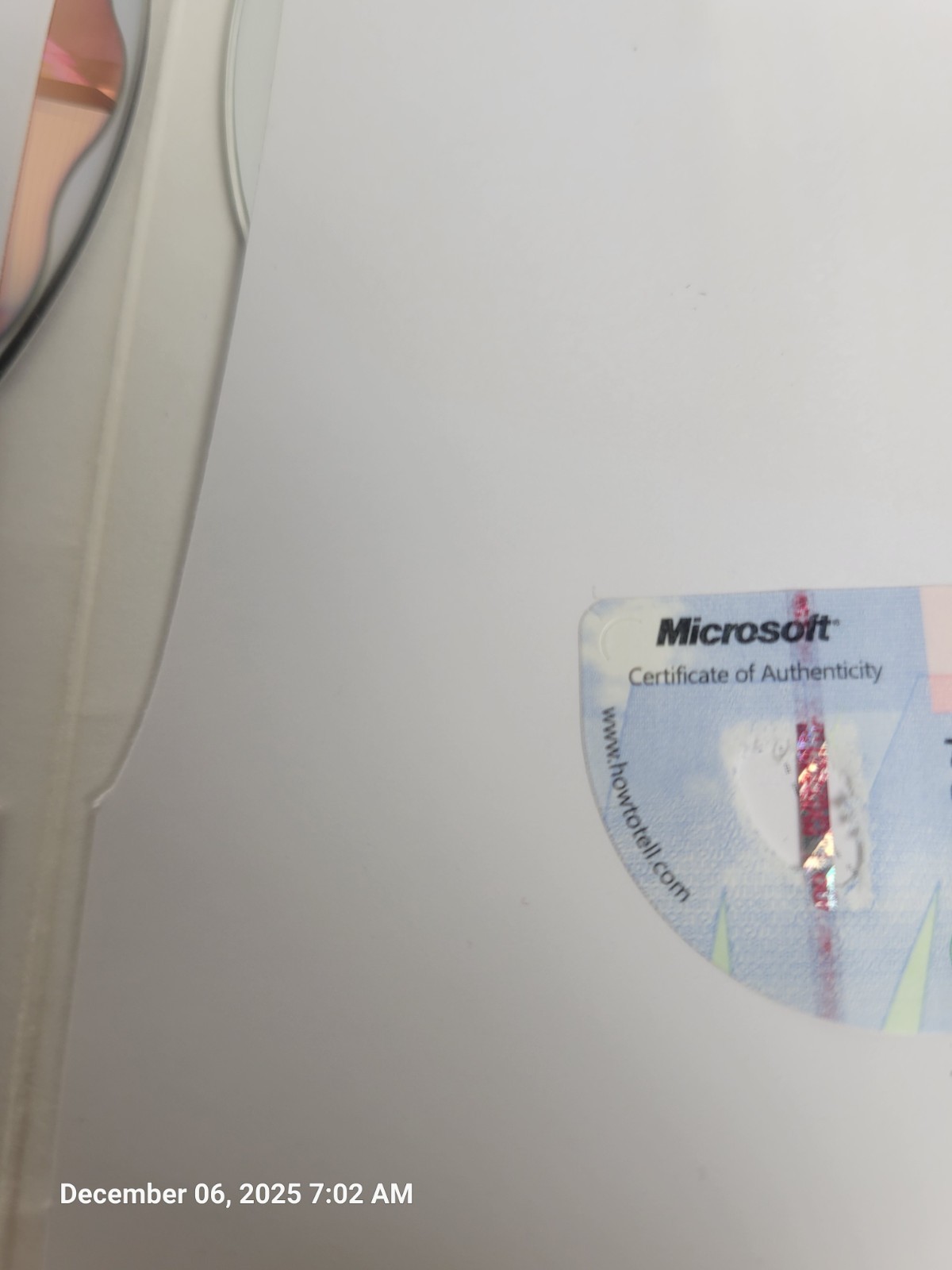 Microsoft Office Ultimate 2007 Genuine Backup Discs + Original Mailer & COA