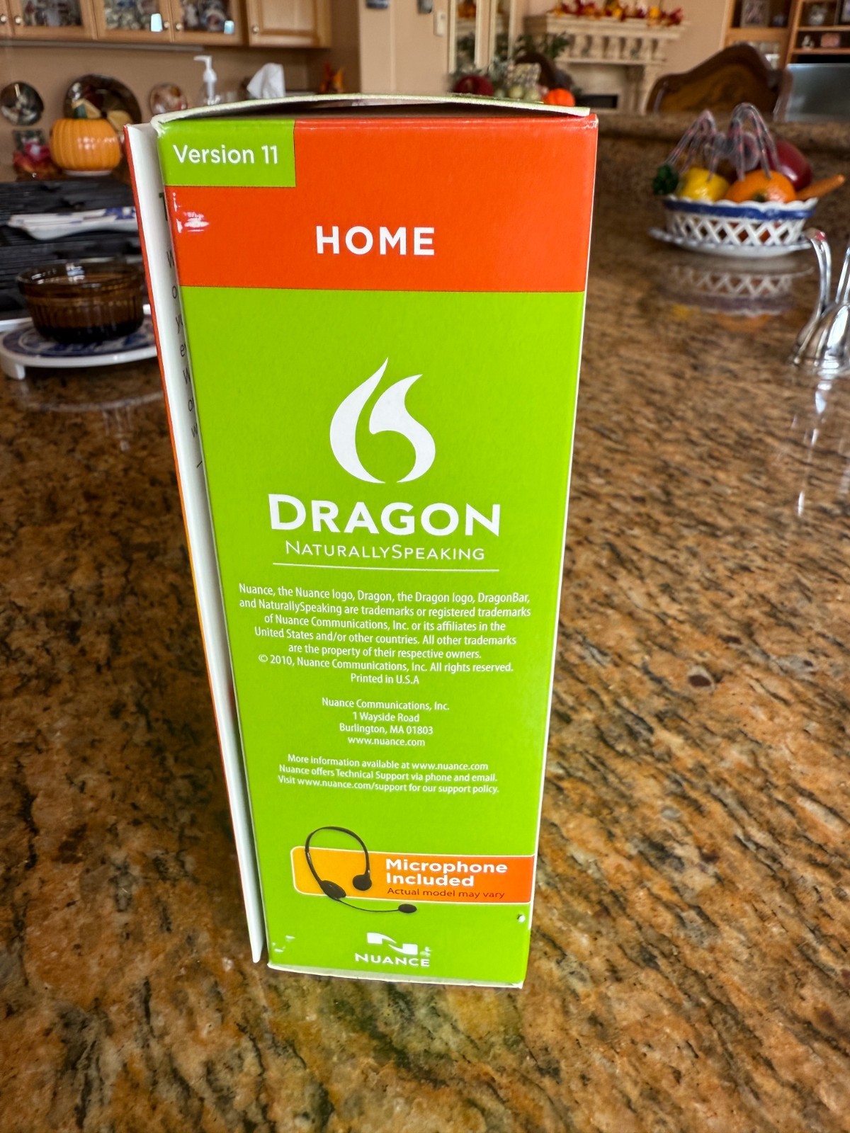 Dragon Nuance Naturally Speaking Home V.11.5 Speech Recognition Software