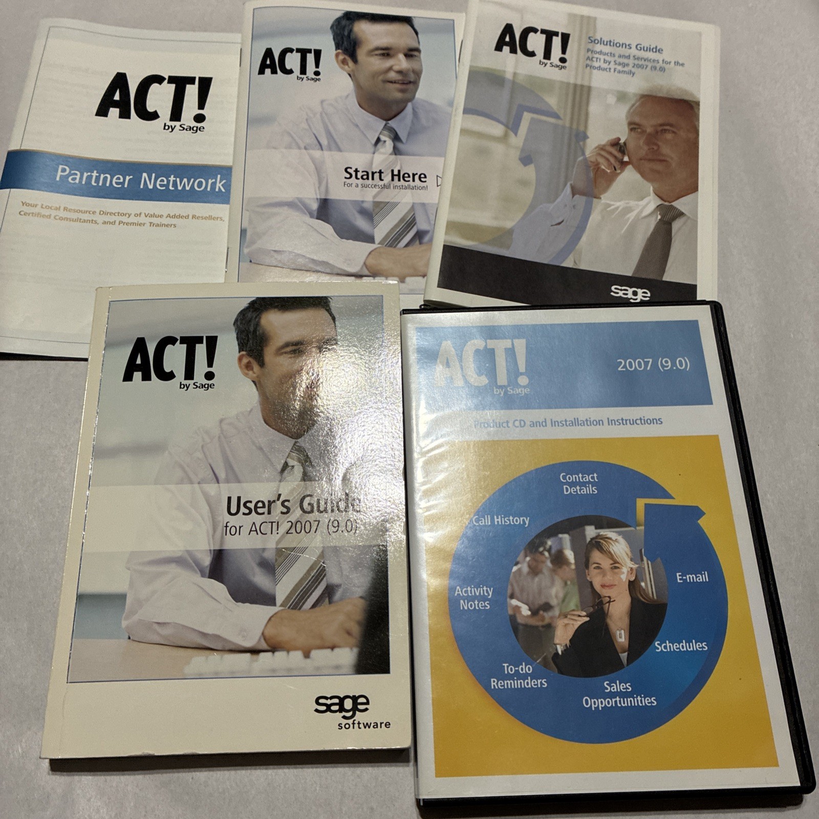 Sage Peachtree Complete Accounting 2007 & ACT Windows Computer Software 90’s