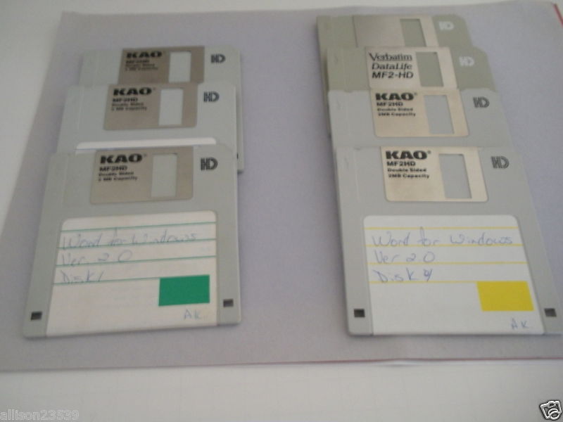 MICROSOFT WORD FOR WINDOWS VER. 2.0 DISKS ONLY