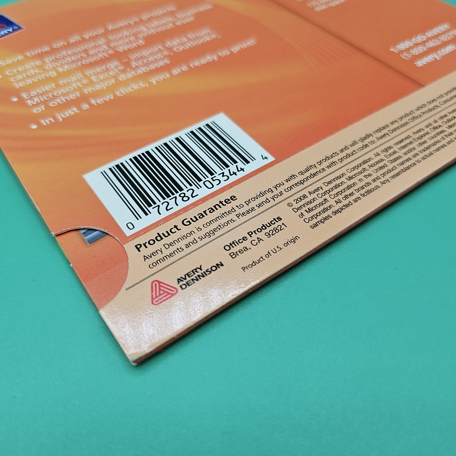 Avery Wizard CD 5344 for Microsoft Office Word Windows Vista XP 2000 ME 98 NEW
