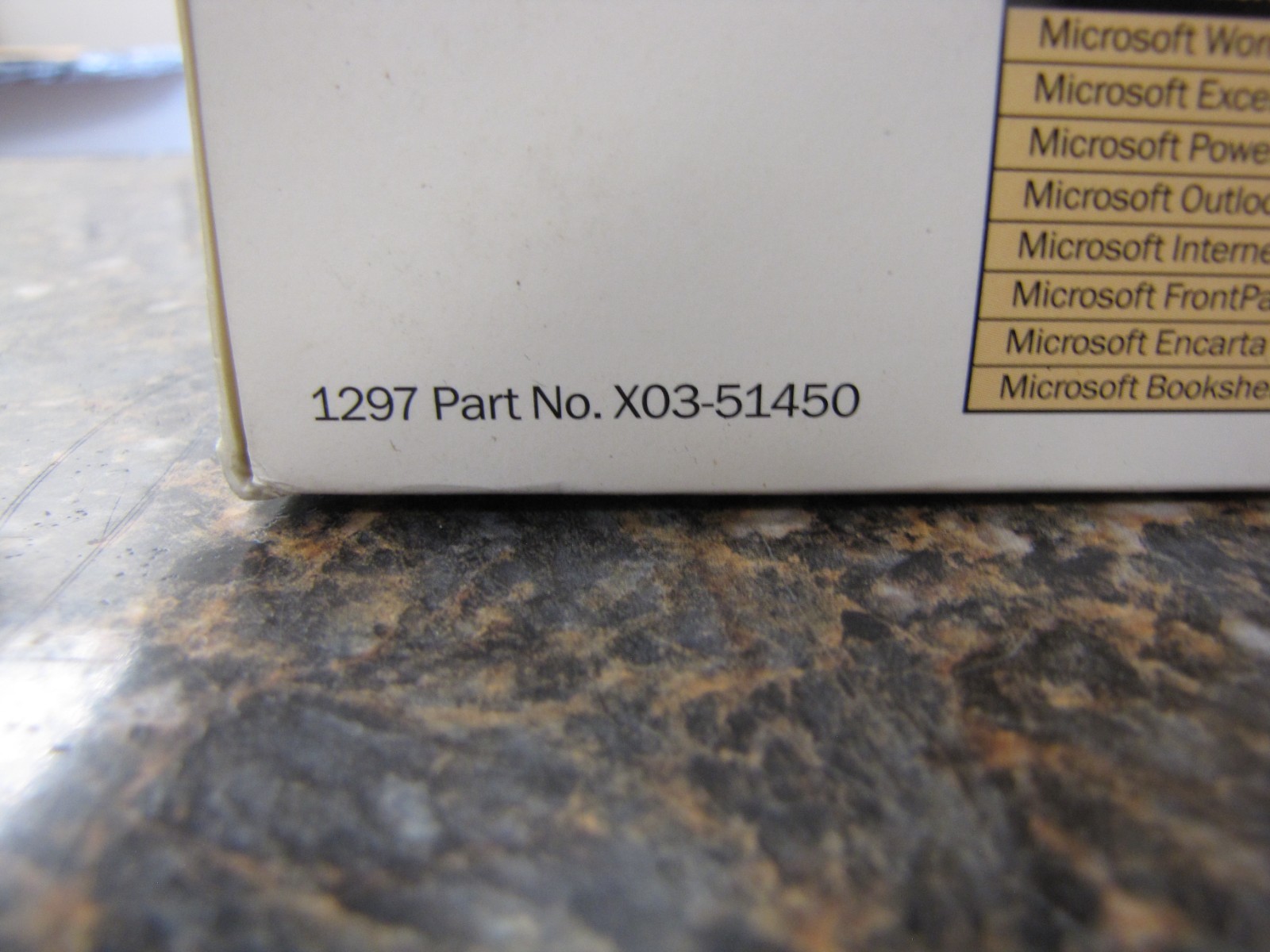 Microsoft Office X03-51450 98 Macintosh Edition Gold Edition W/Product Key