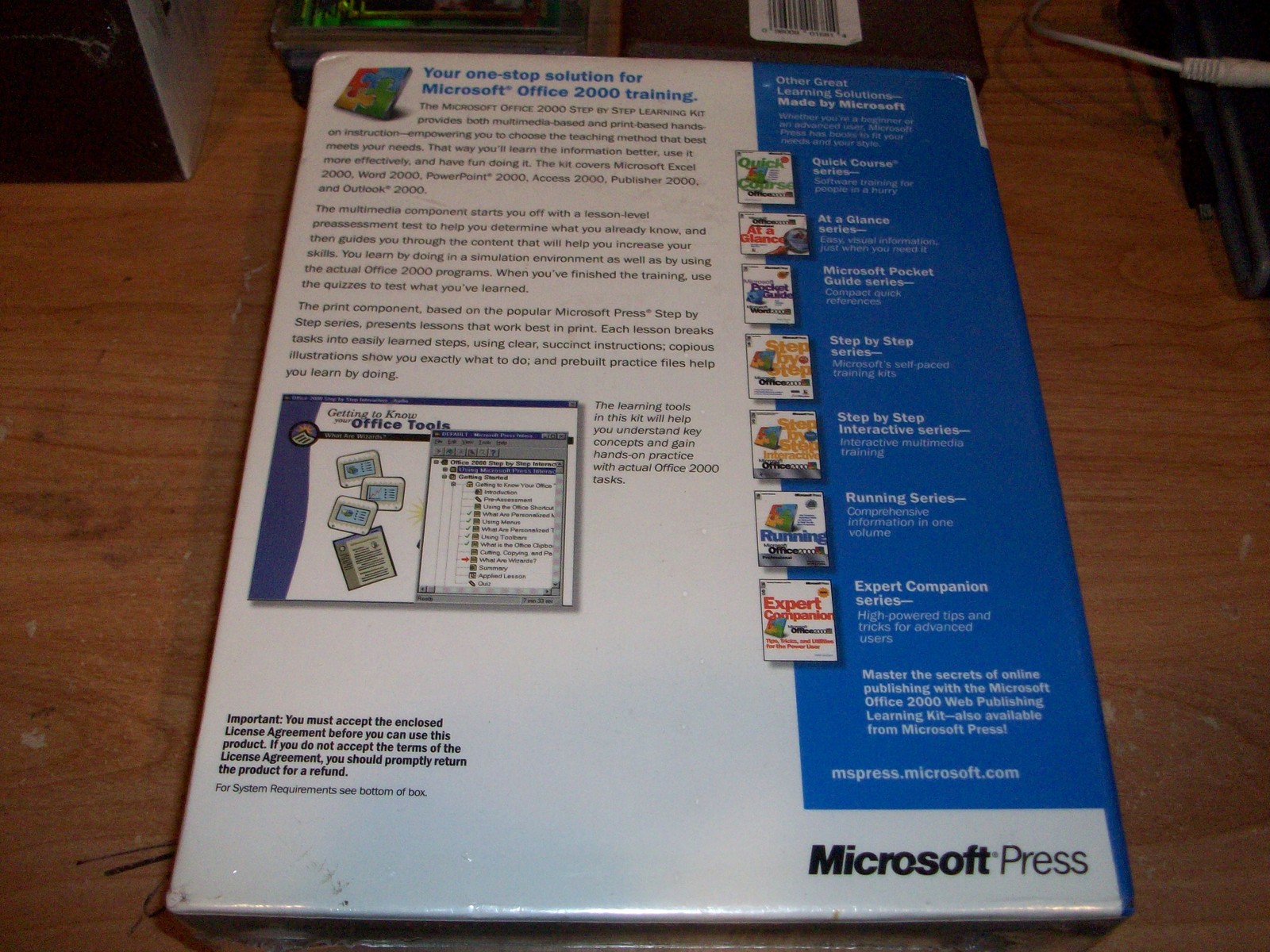 Microsoft Press Office 2000 Learning Kit CD ROM & Book Self Paced Training NEW