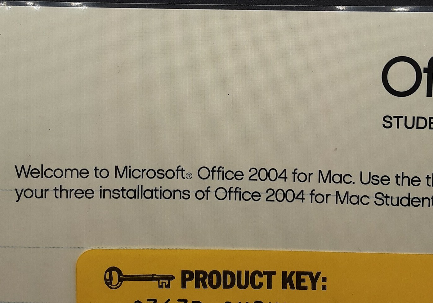 MS Office MAC 2004 Student & Teacher Edition 3 computers 3 Users Full Retail