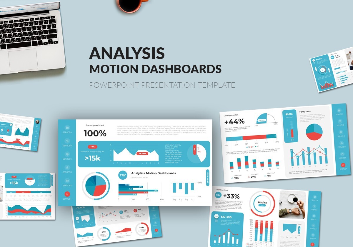 Analysis Motion Dashboards PowerPoint Presentation Template