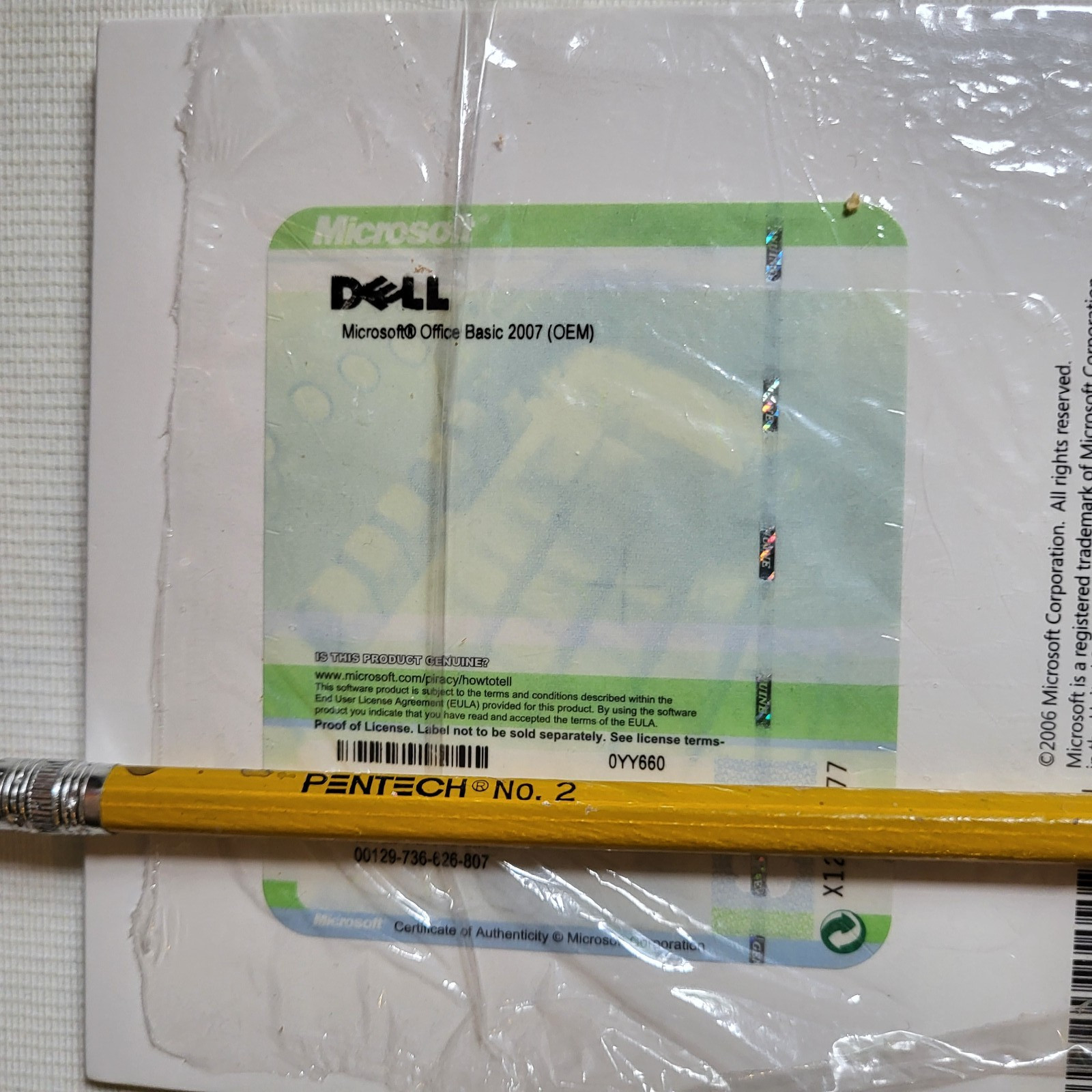 Microsoft Office 2007 Office Basic English Version was still SEALED (read)
