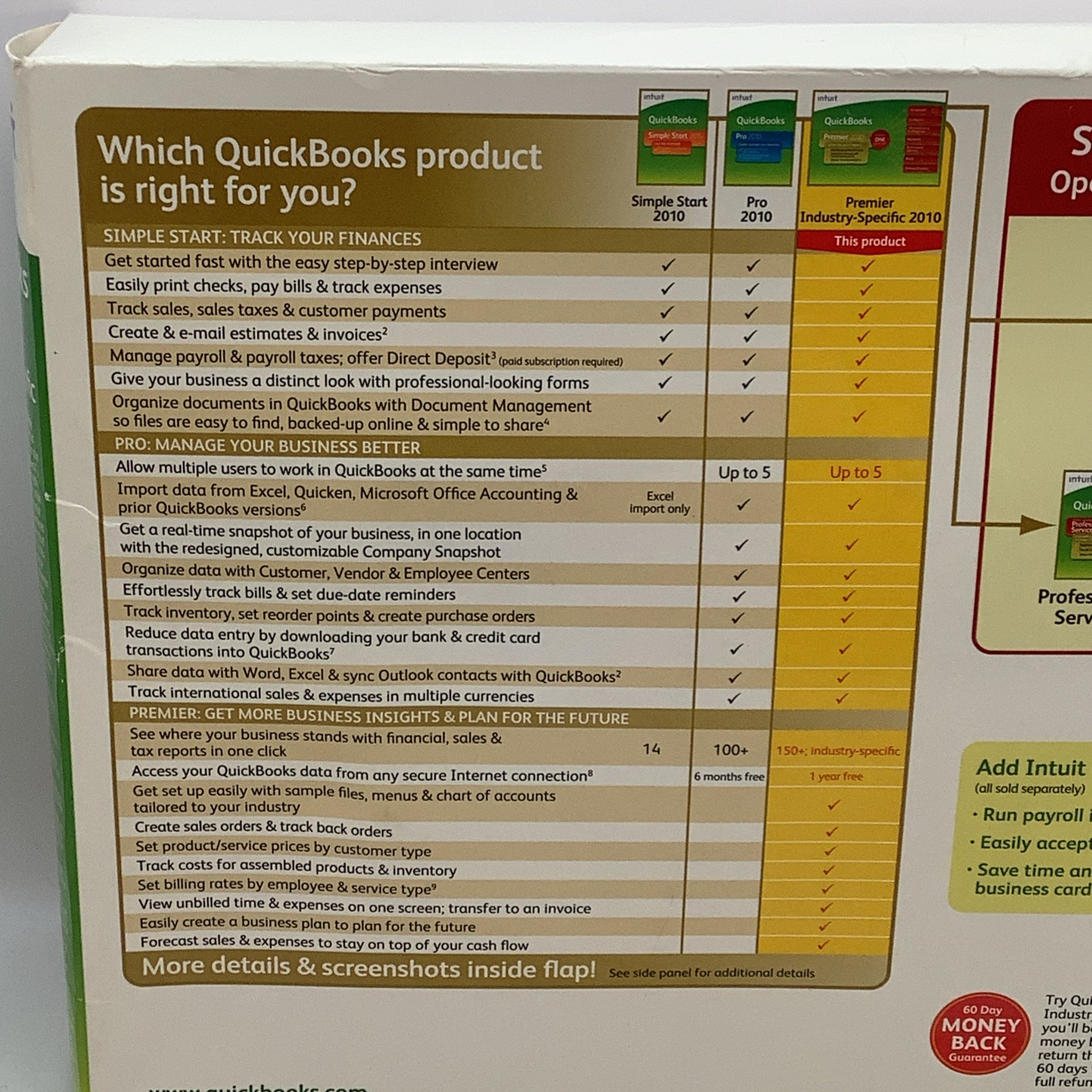 NEW Quickbooks Financial Software Premier 2010 Windows Retail SEALED