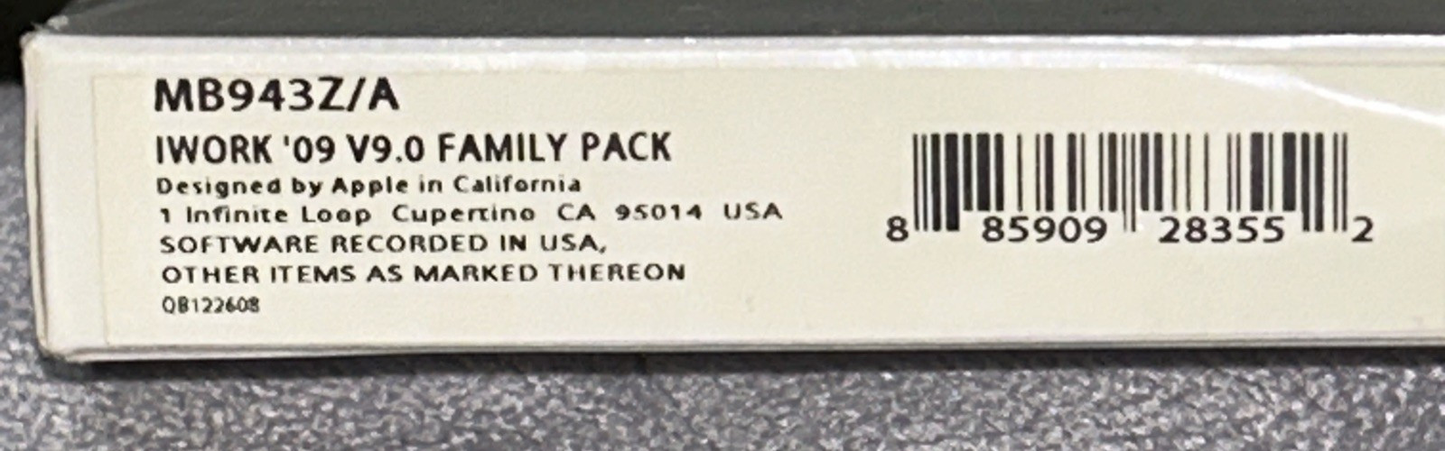 Apple iWork 09 Family Pack for Mac Pages Numbers Keynote Complete