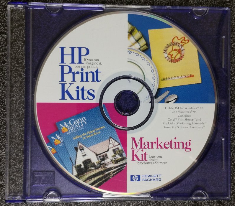 5 HP Print Kits CD-ROMs for 1 low price – Includes Corel & Softkey Software