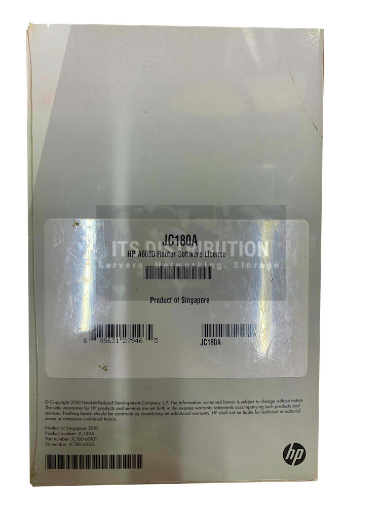 JC180A I HPE FlexNetwork 6600 Router Software LTU BRAND NEW