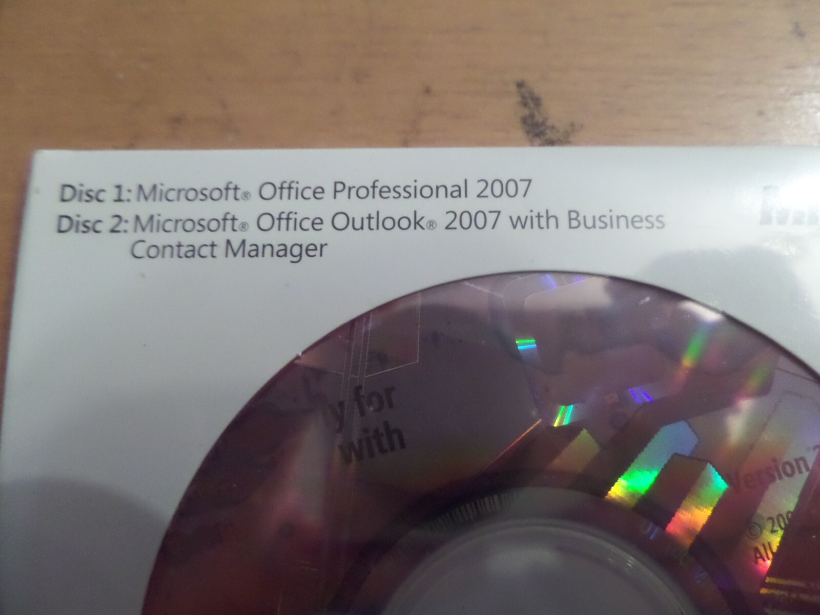 Microsoft Office 2007 Professional Edition + Office Outlook BRAND NEW SEALED