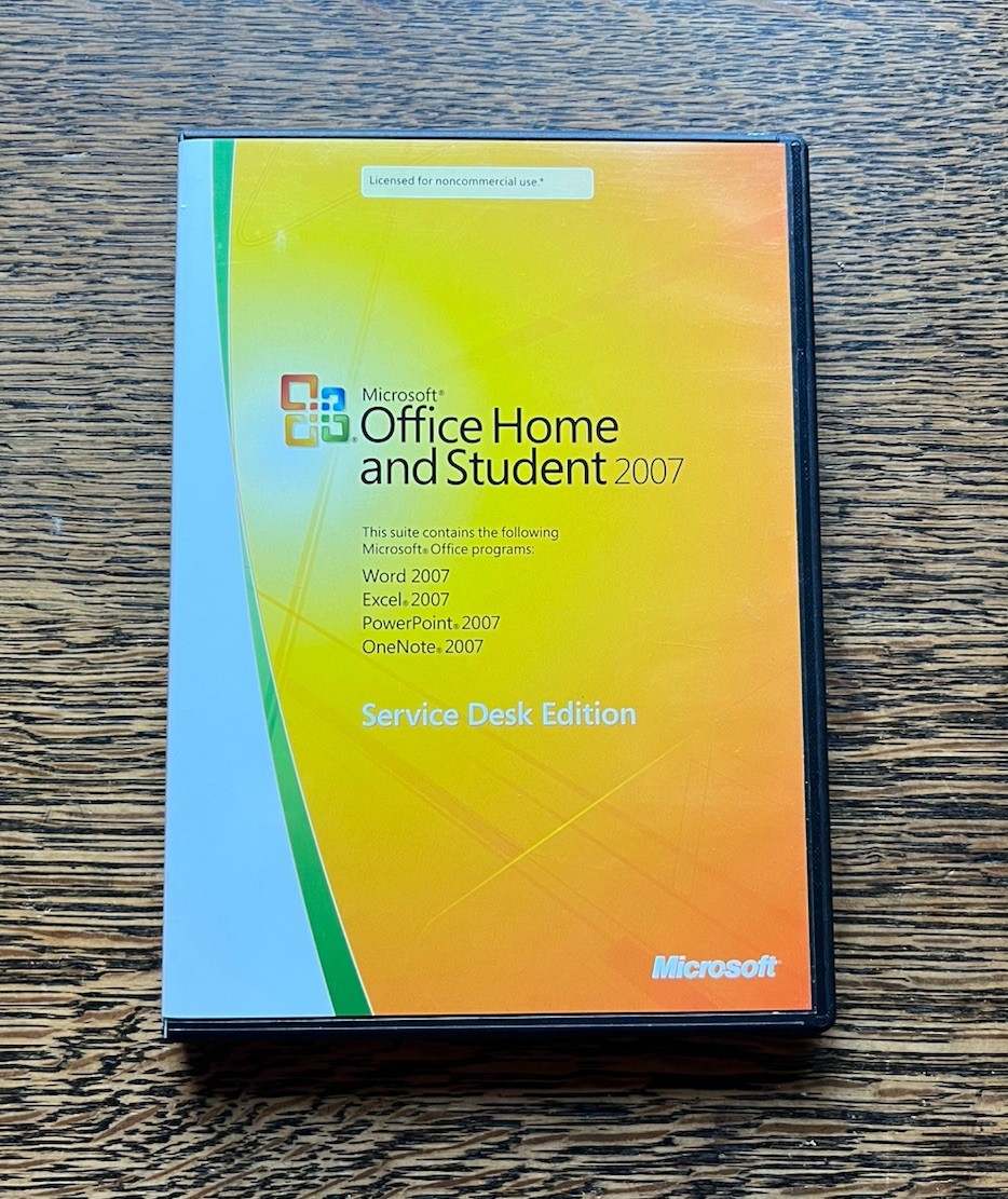 Microsoft Office Home and Student 2007 Service Desk Edition w/ Product Key