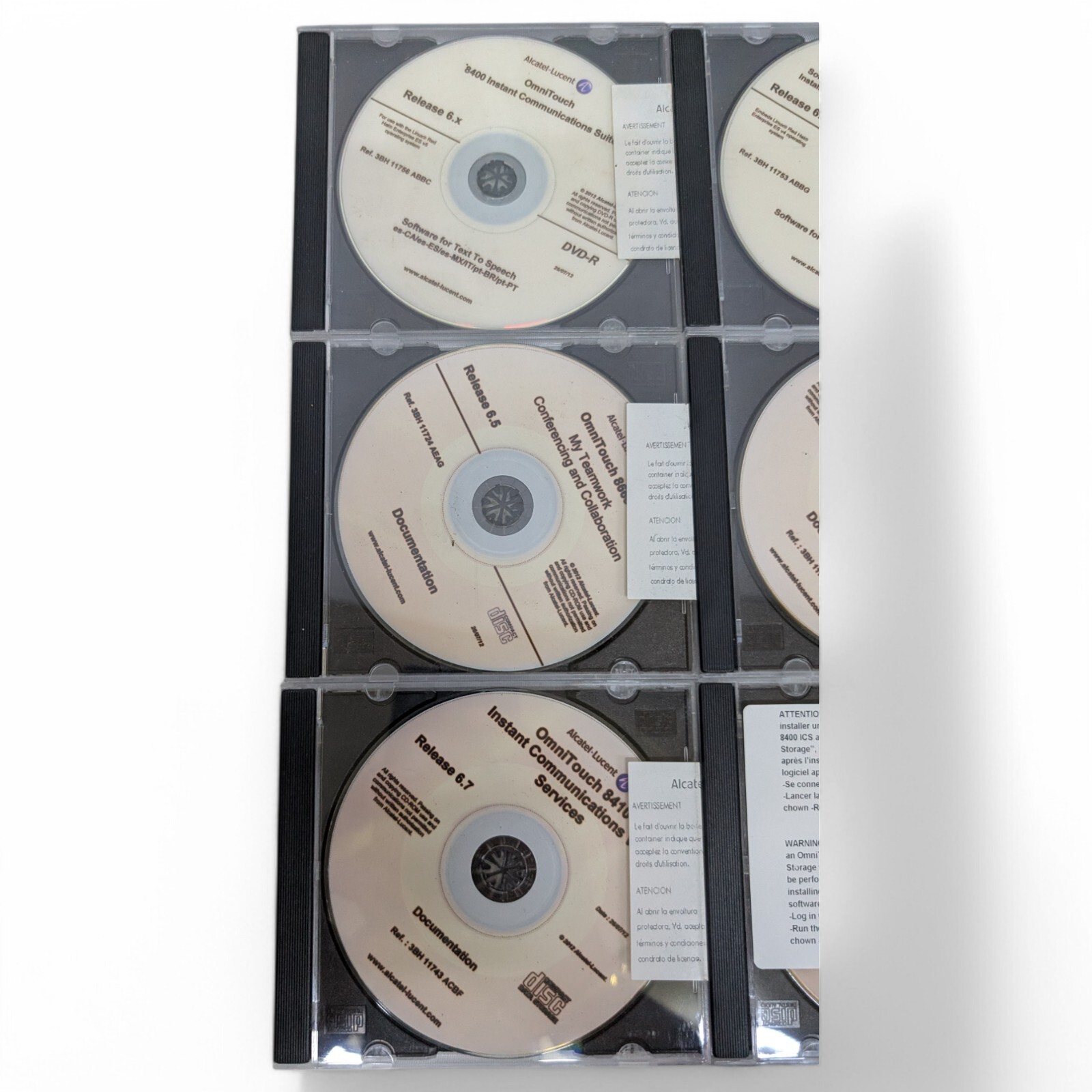 Alcatel-Lucent OmniTouch 8400 ICS Text-To-Speech R6.x Software CD Total 14 Discs