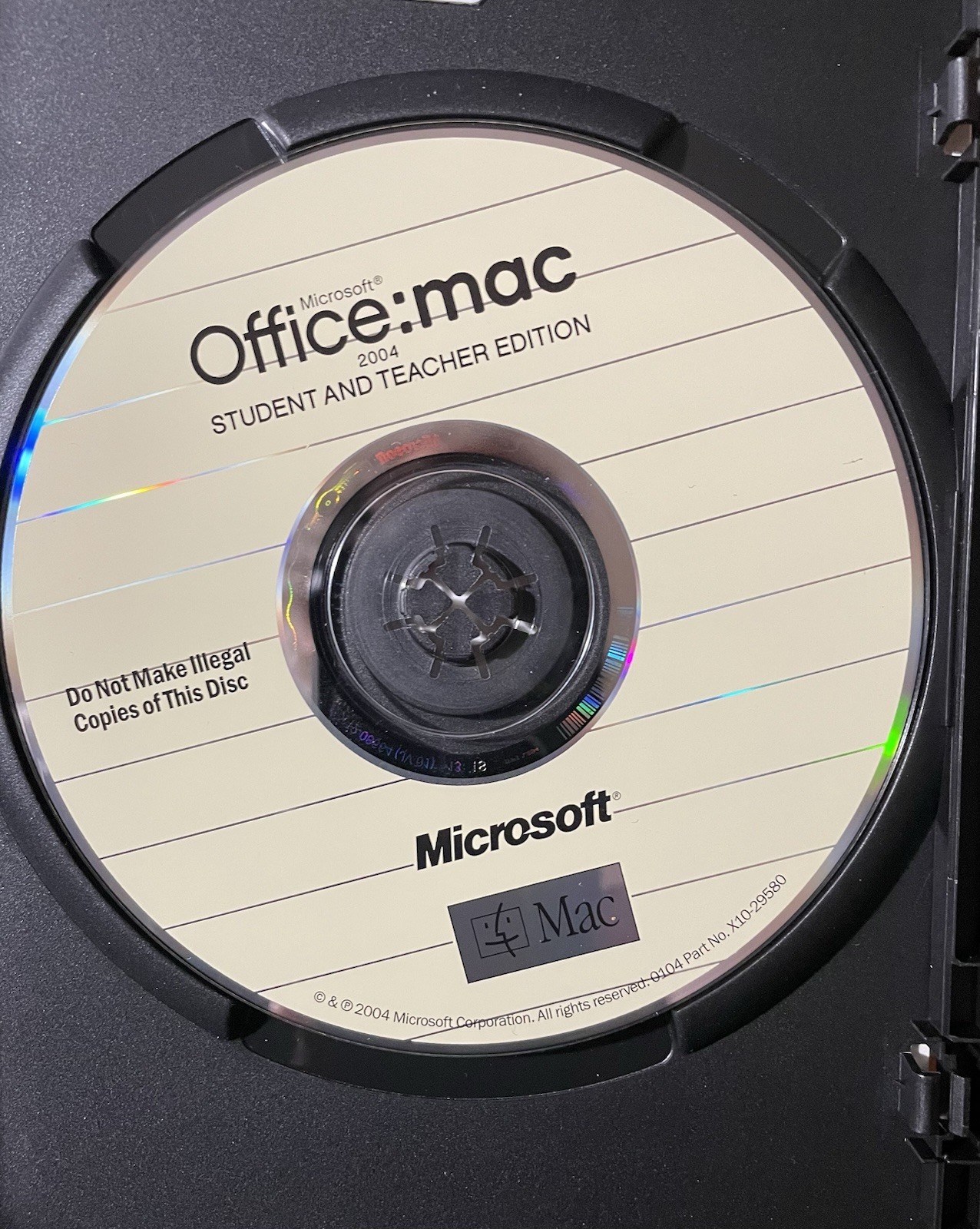 Microsoft Office Mac 2004 Student and Teacher Edition Software – 3 Install Keys