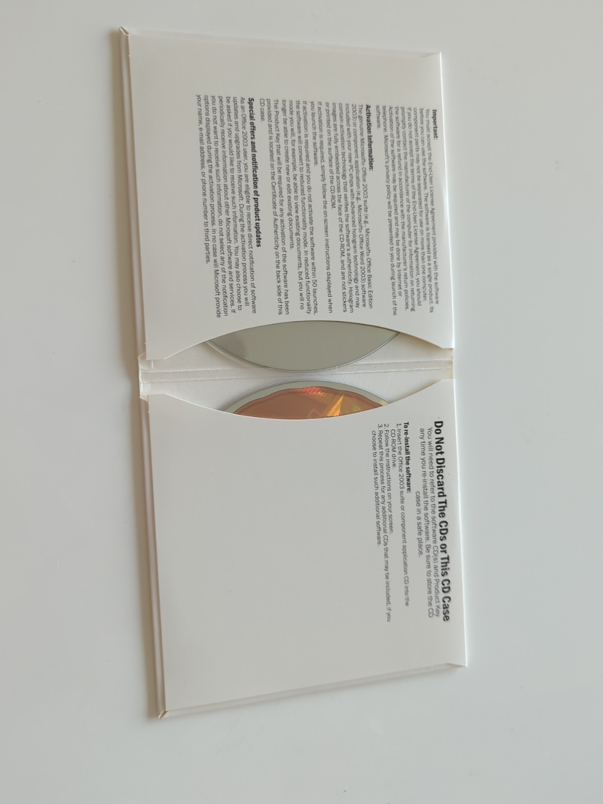 Microsoft Office Small Business Edition 2003 HP Installation CD M43